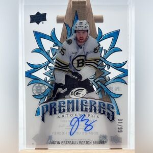 Justin Brazeau On-Card Auto